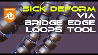 SICK mesh deform trick with bridge edge loops tool in Blender
