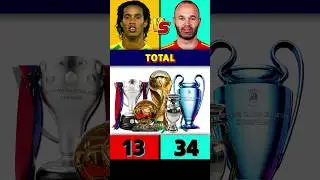 Ronaldinho Vs Iniesta All Trophies & Awards 🏆