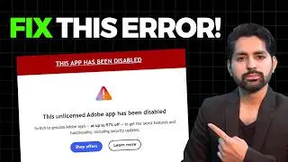 This Unlicensed Adobe App Has Been Disabled FIX 