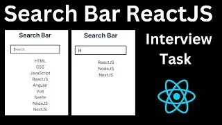 Search Bar React JS Interview Challenge | Live Coding React Interview Question #4