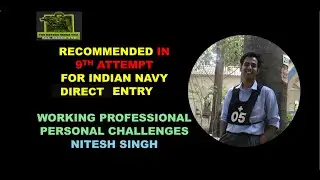 Indian Navy Direct Entry || Merit In || Detailed Interview || Nitesh Singh
