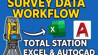 Survey Data Workflow: From Total Station to Excel and AutoCAD
