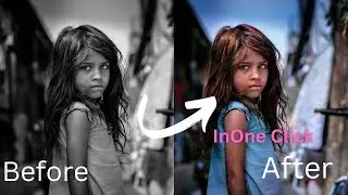 How to Change Black and White into Color Photo in one click