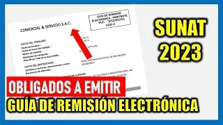 Obligados a emitir Guía de Remisión Electrónica 2023 SUNAT