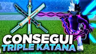 FINALMENTE CONSEGUI TRUE TRIPLE KATANA NO BLOX FRUITS!!!