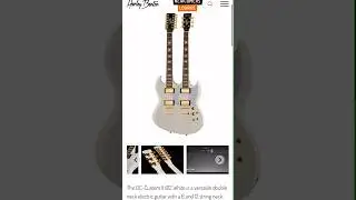 Harley Benton New double neck DC custom II 612 