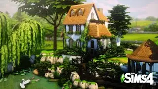 Cozy House by the Lake | Speed Build | No CC | Sims 4 | Ambient Music