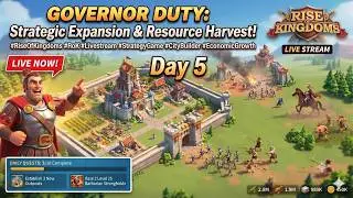 Building the Perfect Kingdom Day 5! Daily Quests, Barbarian Hunting & Chill | Rise of Kingdoms Live