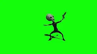 green screen alien fitting with out no one