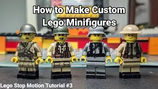How to Make Lego WW2 Minifigures | Lego Stop Motion Tutorial #3