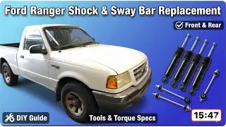 In This Video, We'll Show You How To Replace The Front And Rear Shocks On Your Ford Ranger.