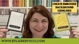🔴 How to create a Dry-Embossed Effect Using Dies