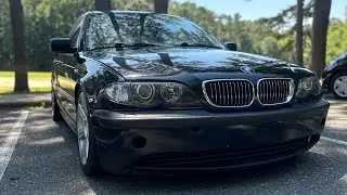 My 2002 Sapphire Metallic Black BMW E46 325i Slicktop Daily Driver