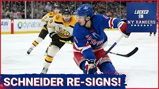 HUGE re-signing for Rangers! Braden Schneider is back on a two-year deal at 2.2 million per year!