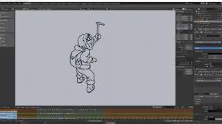 Blender 2.8 Alpha, grease pencil work in progress, 01