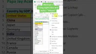 Excel - 3 Methods to Copy and Paste Values only (Must see last method!)