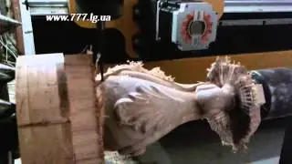 Фрезерование ножки на 4-той координате 