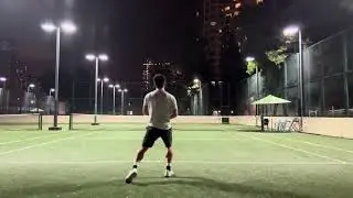 Ball machine night session | one of the best tools for a busy lifestyle