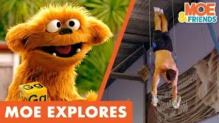 Moe Explores Gymnastics | Kids Learn Balance & Strength | 