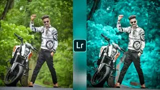 Lightroom Background Change Photo Editing || Lightroom Original Aqua Color Effect Photo Editing ||