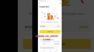 BINANCE NEW CRYPTO BOX CODES | BINANCE ONLINE EARNING |BINANCE CRYPTO CODES 