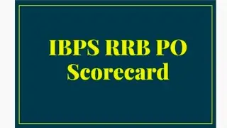 IBPS RRB PO Score card || my scorecard 🤥 fack ||