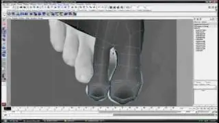 modeling a Foot in Maya, pt6