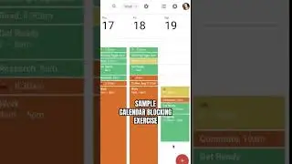 Sample Calendar Blocking Exercise