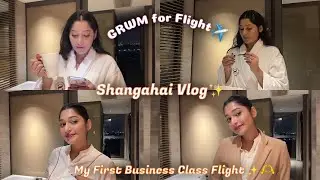 Working In Business Class for the very first time✨Get Ready With Me For The Flight✈️