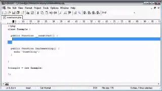 Class Constructor in PHP
