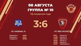 HC ARSENAL III – HC RED ROCKETS | Группа №10 | ЛД Академия льда
