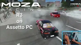 Drifting with NEW MOZA R3 on Assetto Corsa PC - First Impression and FFB impressions