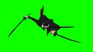 FLYING ZORO GREENSCREEN!!!!!!!!