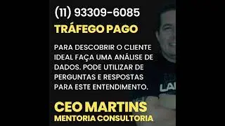 PARA DESCOBRIR O CLIENTE IDEAL FAÇA UMA ANÁLISE DE DADOS.