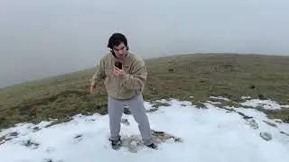 Beatboxing from the top of a Snowy Mountain 🏔️