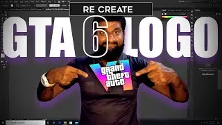 Beginner Technique for GTA  6 Logo Design in Adobe Illustrator