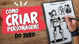 COMO CRIAR UM PERSONAGEM DO ZERO - Usando Mapa mental passo à passo.