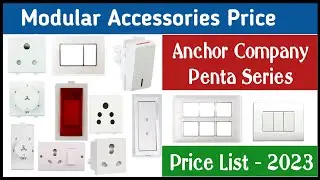 Anchor Penta Series Modular Accessories Price | House wiring materials price | Anchor sockets