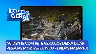 Acidente registrado na BR-101 em Caaporã/PB