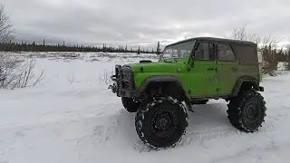 Еду на УАЗе в лес на Пасху 