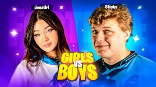 GIRLS vs BOYS Fortnite Challenge! (Edgey, Sticks, Bunny, & Jena Urf)