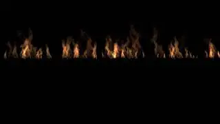 Flame Line Green Screen