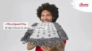 Vileda r MicroSpeed Max-4D high performer mop for all types of dirt and floors