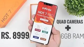Infinix Hot 7 Pro Unboxing, First Impressions | Helio P22, Quad Cameras, 6GB RAM at Rs. 8999