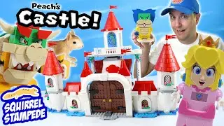 LEGO Super Mario Peach's Castle Course Build Review with Bowser & Ludwig!