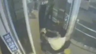 Stupid People-  Man on scooter rams elevator door - Watch what happens!