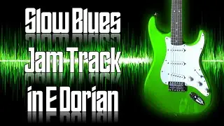 Slow Blues Jam Track in E Dorian 🎸 Guitar Backing Track