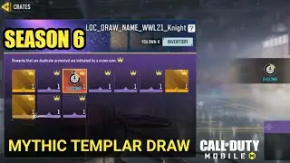 *NEW* Codm Mythic Templar With Legendary PP19 Bizon Confirmed For Season 6
