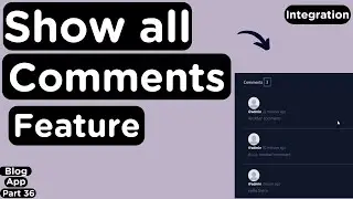 Implement Show all Comments Feature to a Social Application