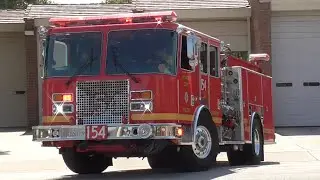 LACoFD Engine 154 & Squad 154 Responding